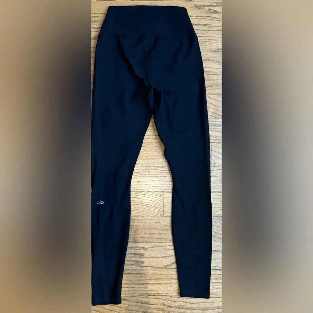 Alo High-Waist Ripped Warrior Legging Black Size Small